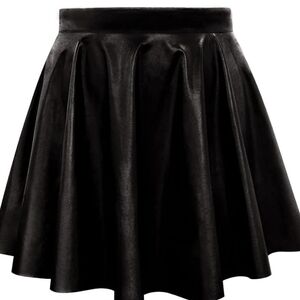Eleven Paris Faux Leather Circle Skirt Size 34 XS